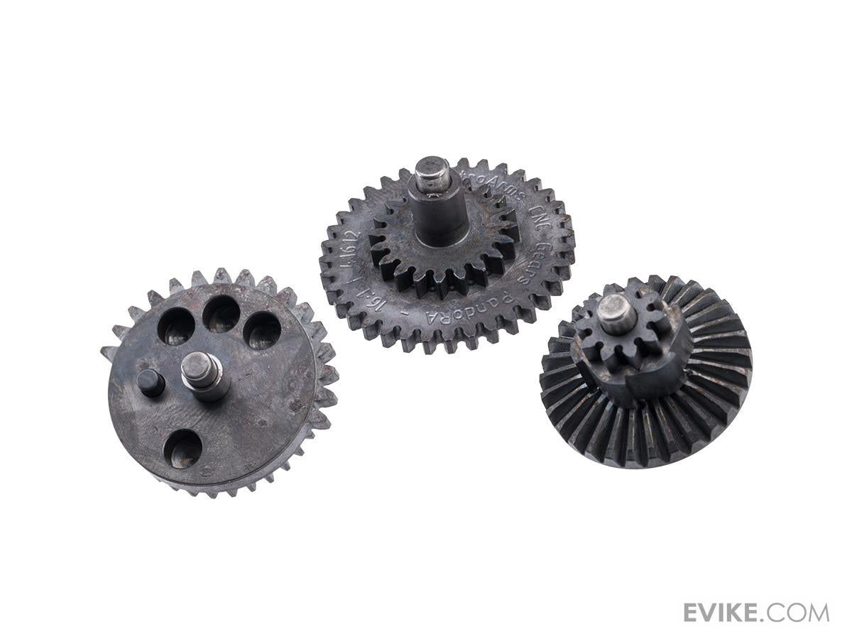 Retro Arms CNC PandoRA Gear Set for Tokyo Marui Spec Airsoft AEG Gearboxes (Model: 16:1 / 4mm)
