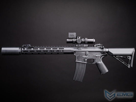 EMG x Knight's Armament KS-1 Airsoft AEG Rifle w/ Battery & Charger (Color: Black)