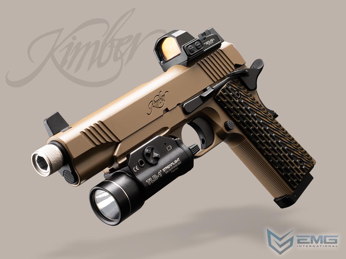 EMG x Kimber Licensed 1911 CO2 Gas Blowback Airsoft Pistol with G10 Grips