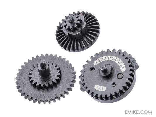 E-Shooter Technology CNC Machined Steel Airsoft Gear Set (Ratio: 16:1)