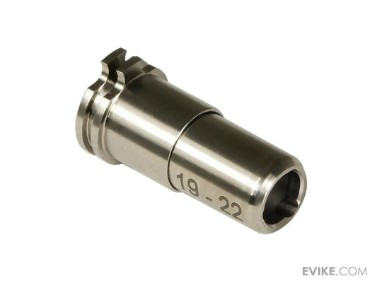 Maxx Model CNC Titanium Adjustable Air Seal Nozzle for Airsoft AEG Rifles (Size: 19mm - 22mm)