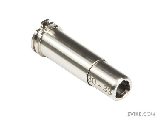 Maxx Model CNC Titanium Adjustable Air Seal Nozzle for Airsoft AEG Rifles (Size: 30mm - 33mm)