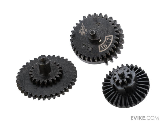 Rocket Airsoft CNC Steel Gear Set for Tokyo Marui Spec Airsoft AEG Gearboxes (Type: 16:1 High Speed)