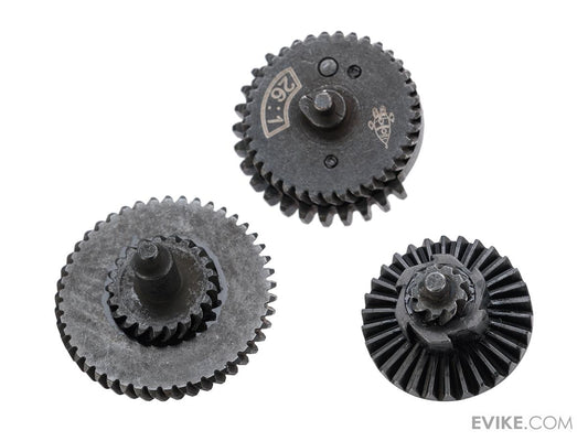 Rocket Airsoft CNC Steel Gear Set for Tokyo Marui Spec Airsoft AEG Gearboxes (Type: 26:1 High Torque)